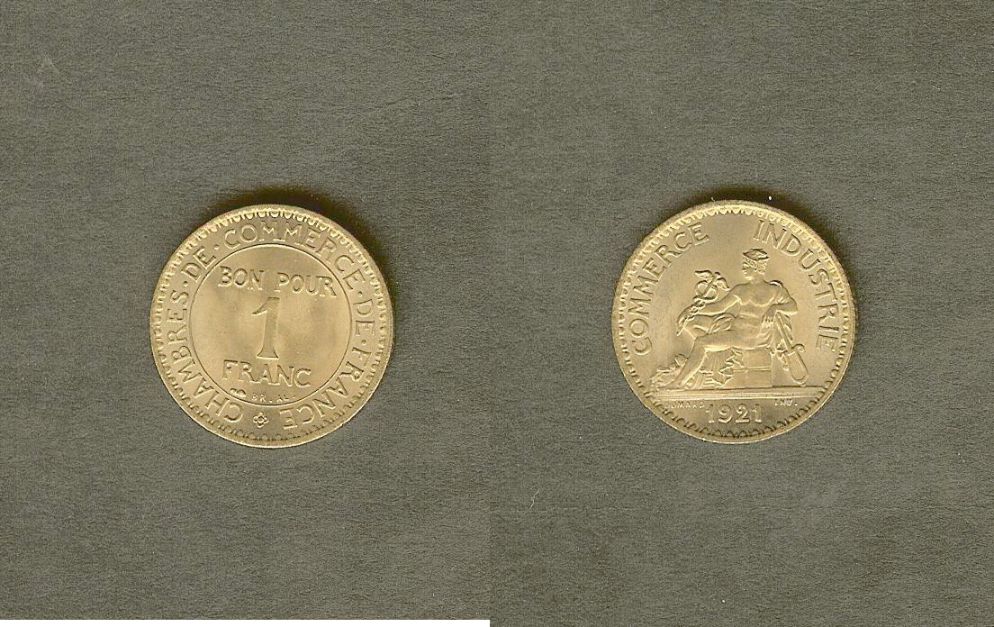 1 franc Chambres de Commerce 1921 FDC-